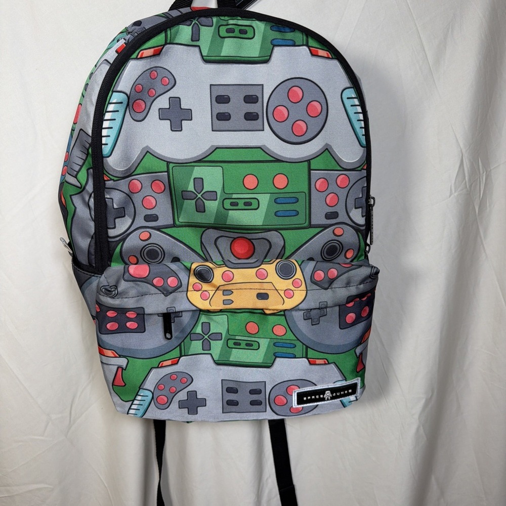 Space Junk Gaming Controller Backpack Video Game Console‎ Print School Bag
